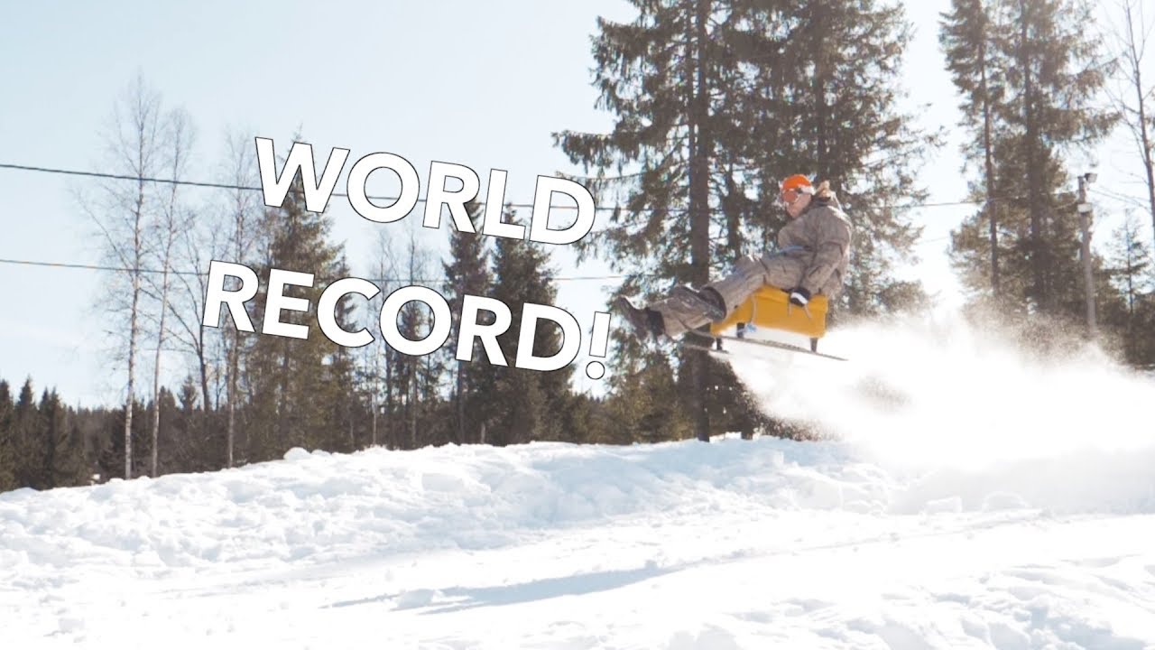 WORLD RECORD JUMPING WITH A FOOTSTOOL! (PUFF)