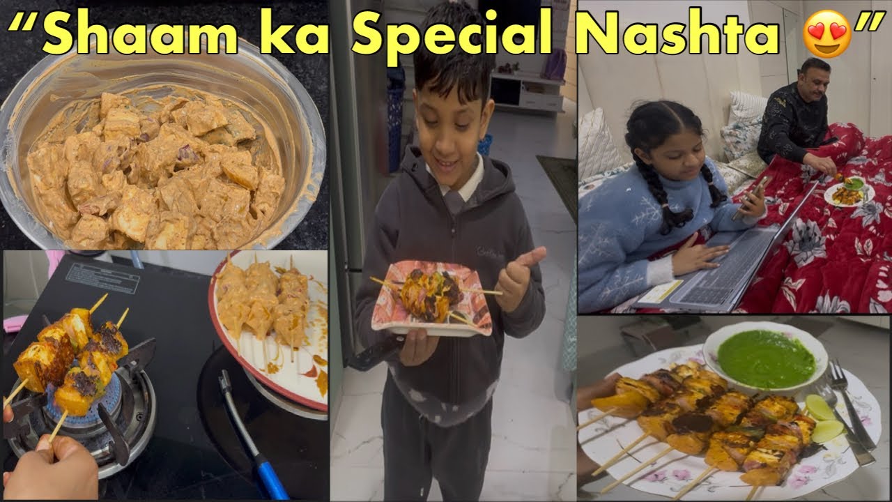 Ghar par bana Tandoori Paneer Tikka | Shaam ka Nashta घर पर बना तंदूरी पनीर टिक्का