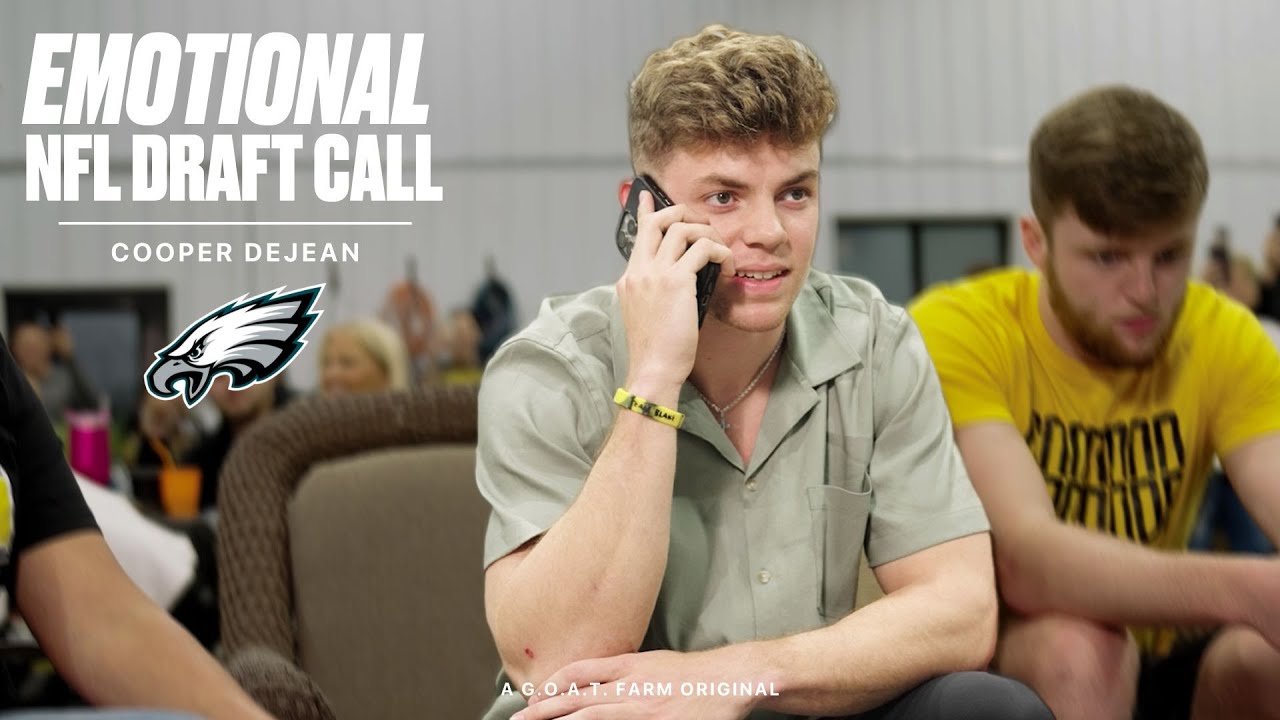 The Moment The Eagles Drafted Cooper DeJean 🥹