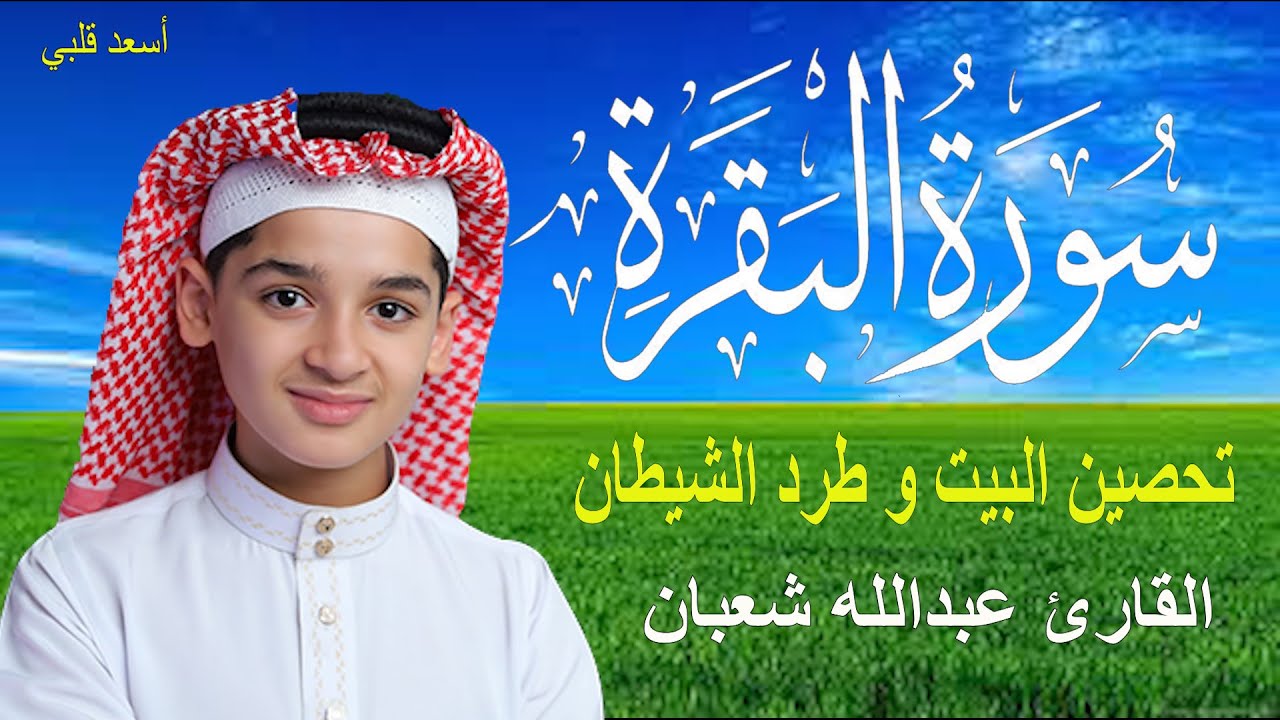 سورة البقرة , الطفل عبدالله شعبان , لتحصين البيت و طرد الشيطان و السحر  Surah Baqara