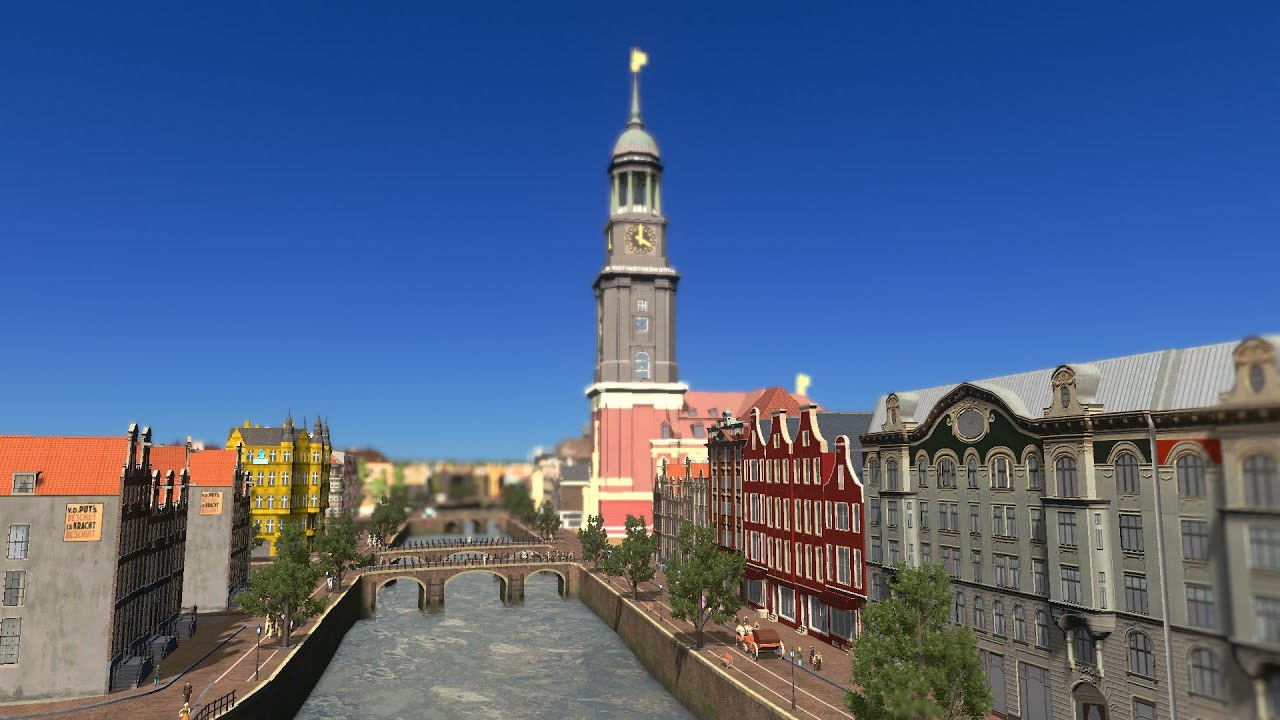 Cities Skylines   Amsterdam 750   By horse drawn carriage through the oldest part of Amsterdam