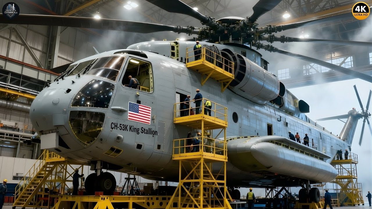 Dentro de la fábrica de $135M del CH-53K | 1,000+ ingenieros crean el helicóptero más fuerte global