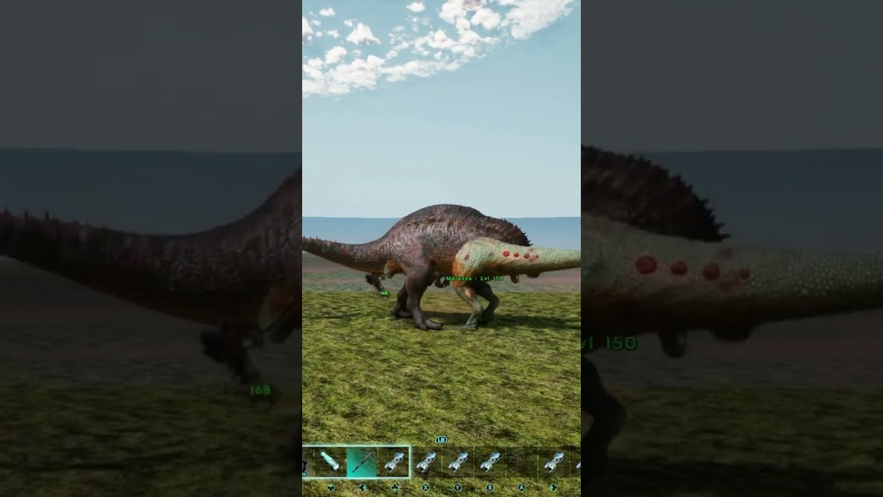 Meraxes Vs Acrocanthosaurus | Ark survival ascended | Ark Mods | Gameplay | Lvl 150&rsquo;s