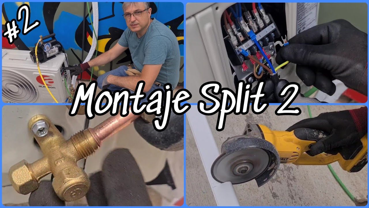 🤸Montaje de Split R32 9000BTU❄️ 2250 Frigorías. Marca Almison. 2 de 3
