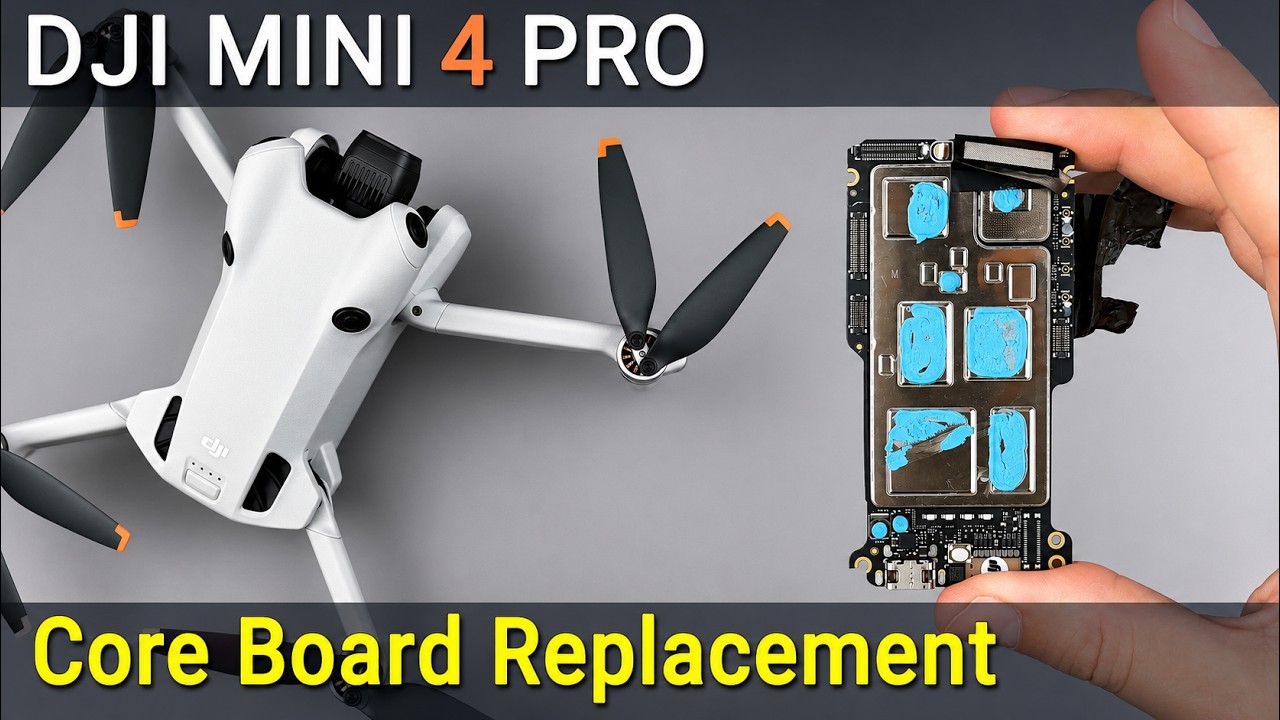 DJI Mini 4 Pro Motherboard Replacement & Water Damage Repair Guide