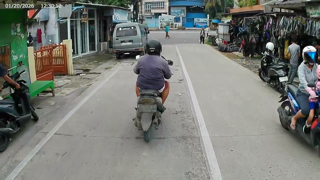 Test Kualitas Video Akaso V50X tanpa edit dari jalan bergelombang sampai jalan halus Mounting Helm
