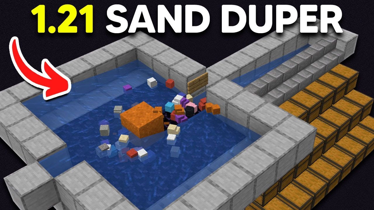 Minecraft 1.21 BEST Sand Duper Farm (GRAVITY BLOCK EXPLOIT)