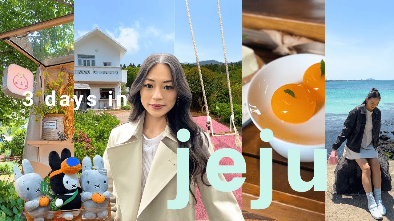 korea vlog 🍊🌊 cutest cafes, what to do in jeju, itinerary for first timers, and  dreamiest airbnb!