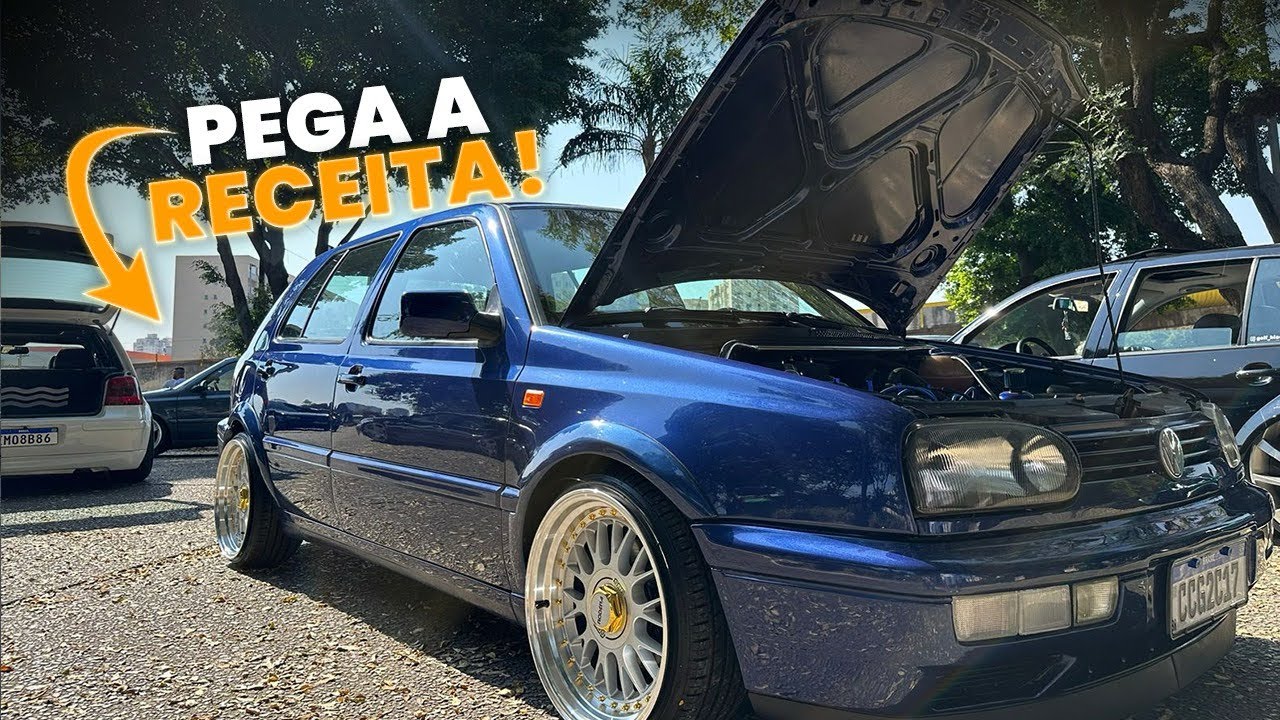 GOLF MK3 TURBO CARBURADO RODAS BBS 17 CONFIRA