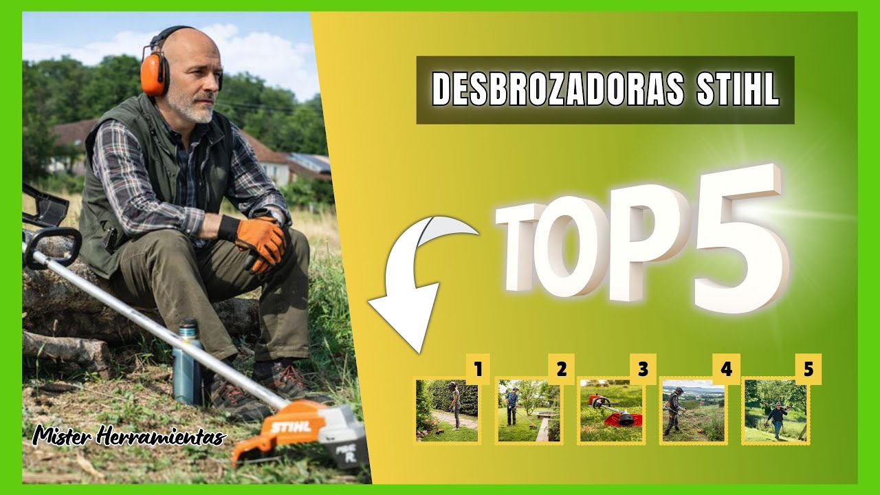 5 Desbrozadoras a gasolina Stihl para trabajos intensivos, del jardín al desbroce profesional
