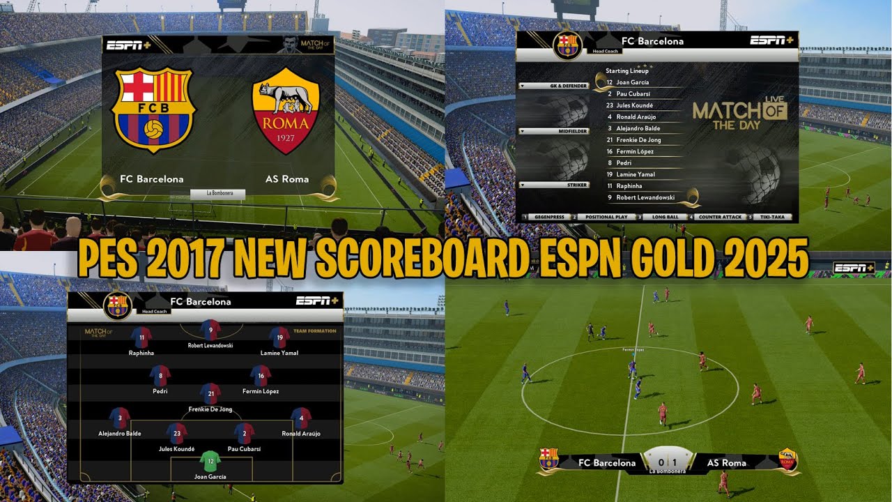 🔥PES 2017 NOWA TABLICA WYNIK&Oacute;W ESPN GOLD 2025