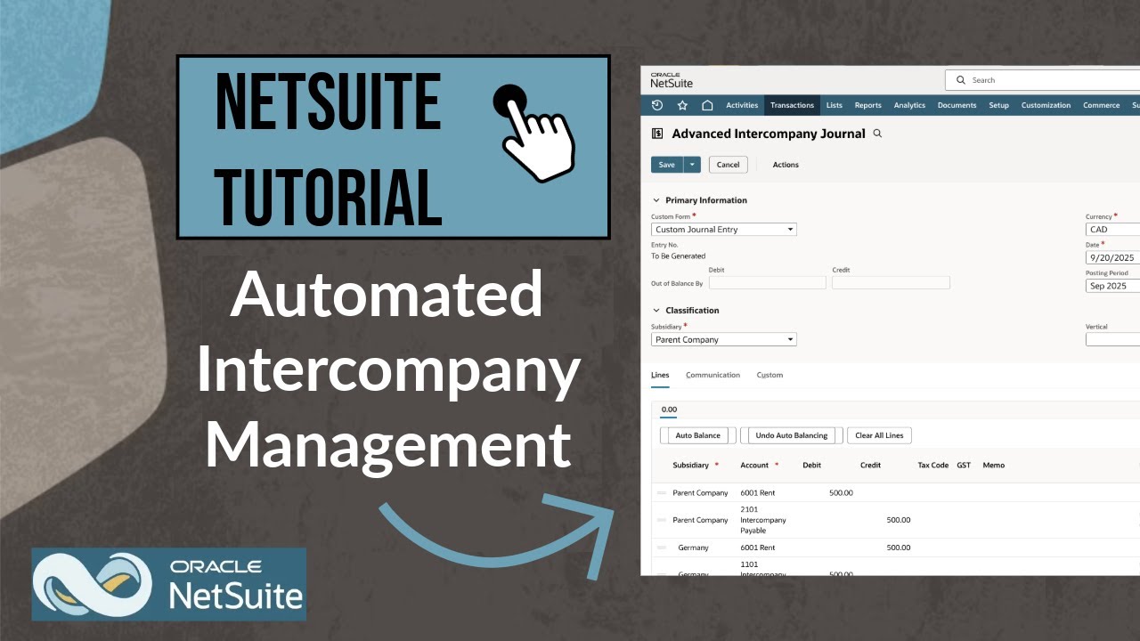 Учебное пособие NetSuite: автоматизированное внутрифирменное управление