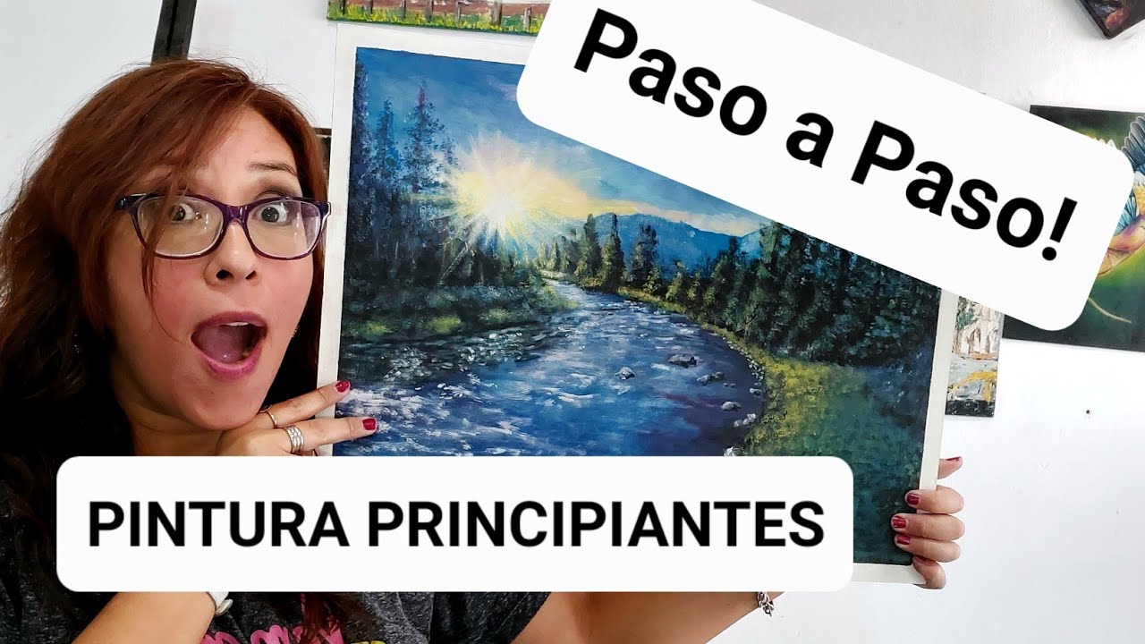 INCREIBLE PAISAJE Azul AMANECER en las montañas. Arboles y Agua EXPLICADO PASO A PASO!|Vani Merlo