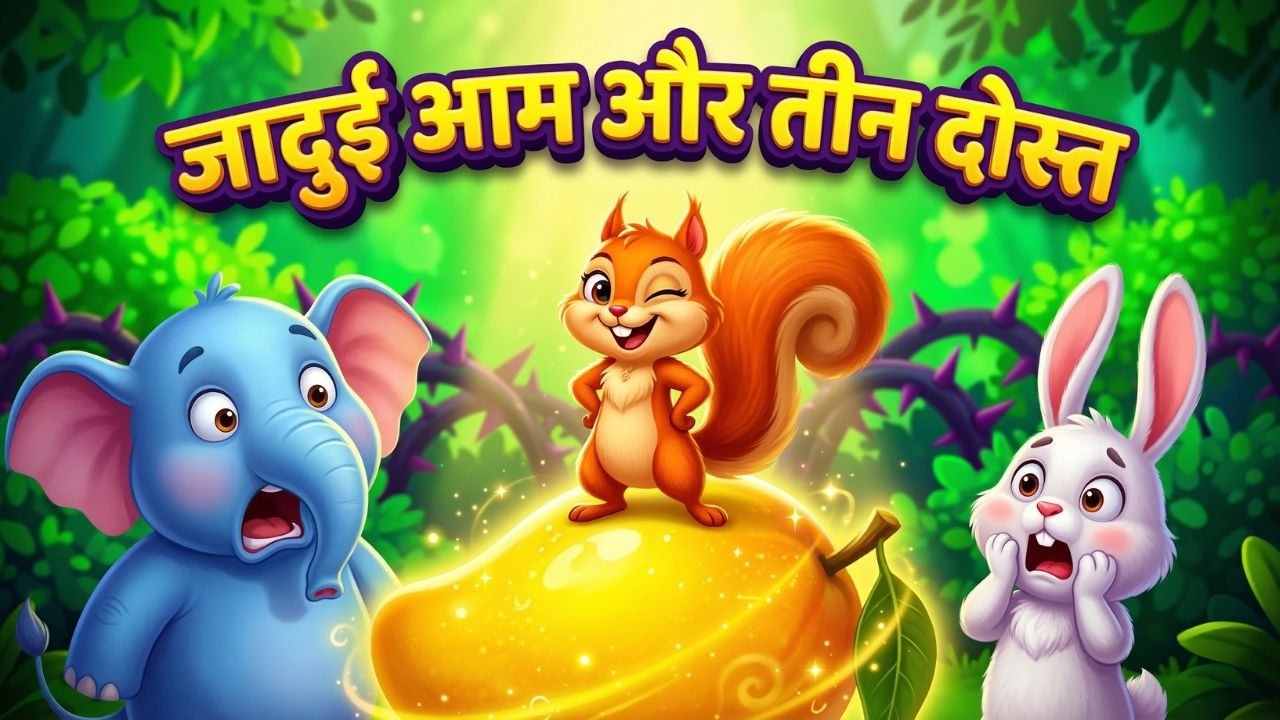 जादुई आम और तीन दोस्त | Magical Mango & Three Friends | CARTOON | 3D #animalstories