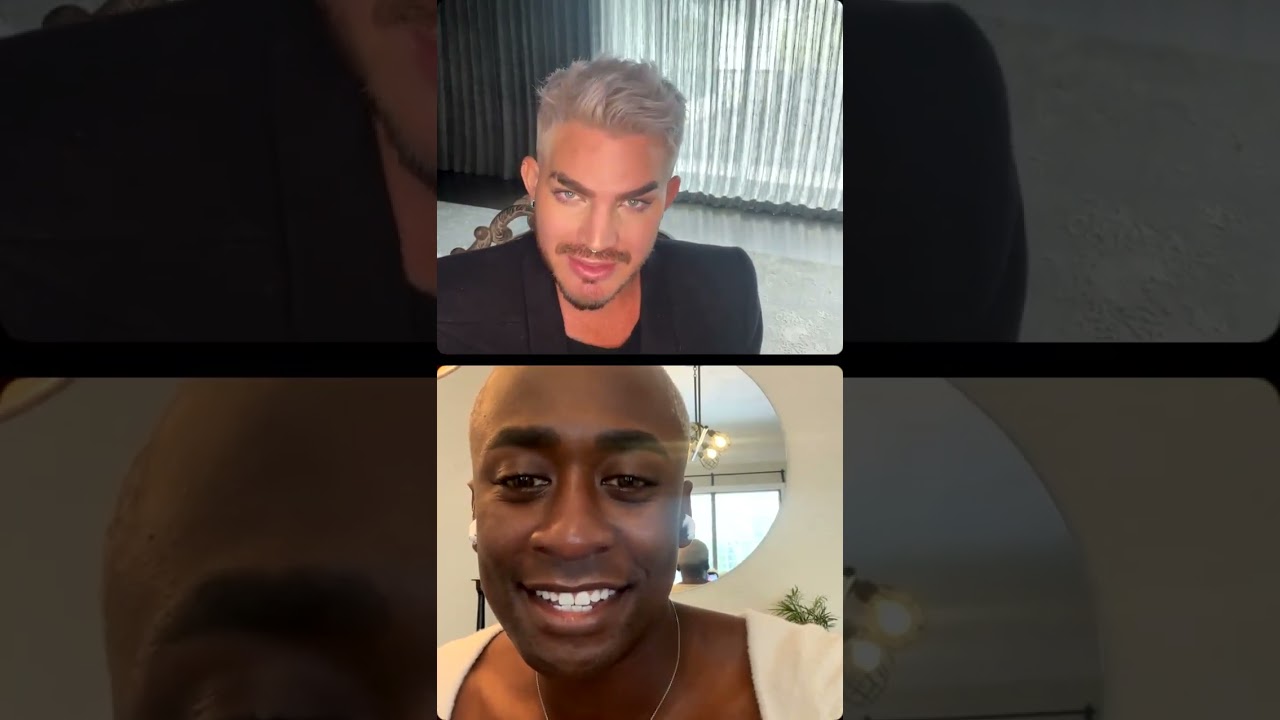 Adam Lambert Instagram Live With Vincint