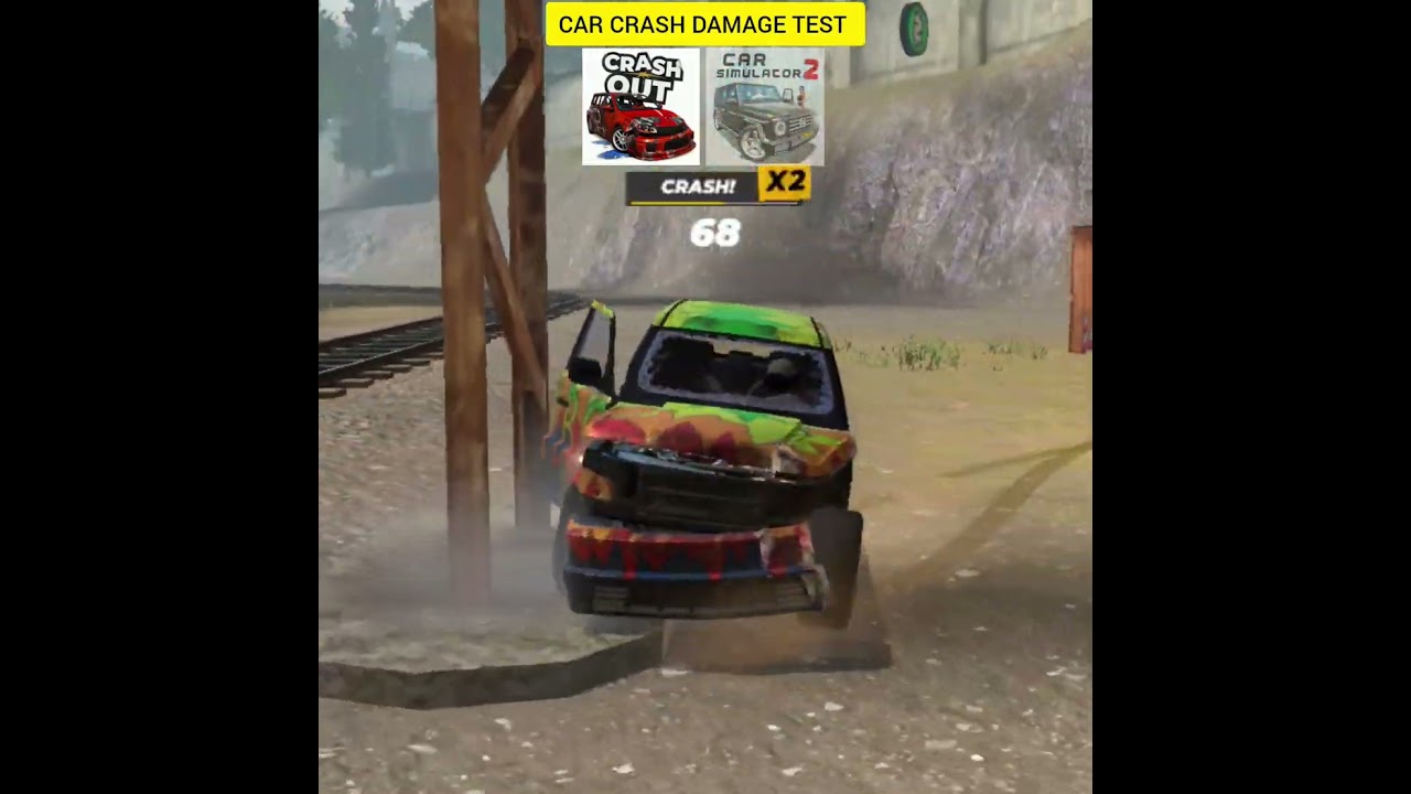 Car Crash Damage Test? Crash Out Vs Car Simulator 2 #carsimulator2newupdatedownload #cargames #car