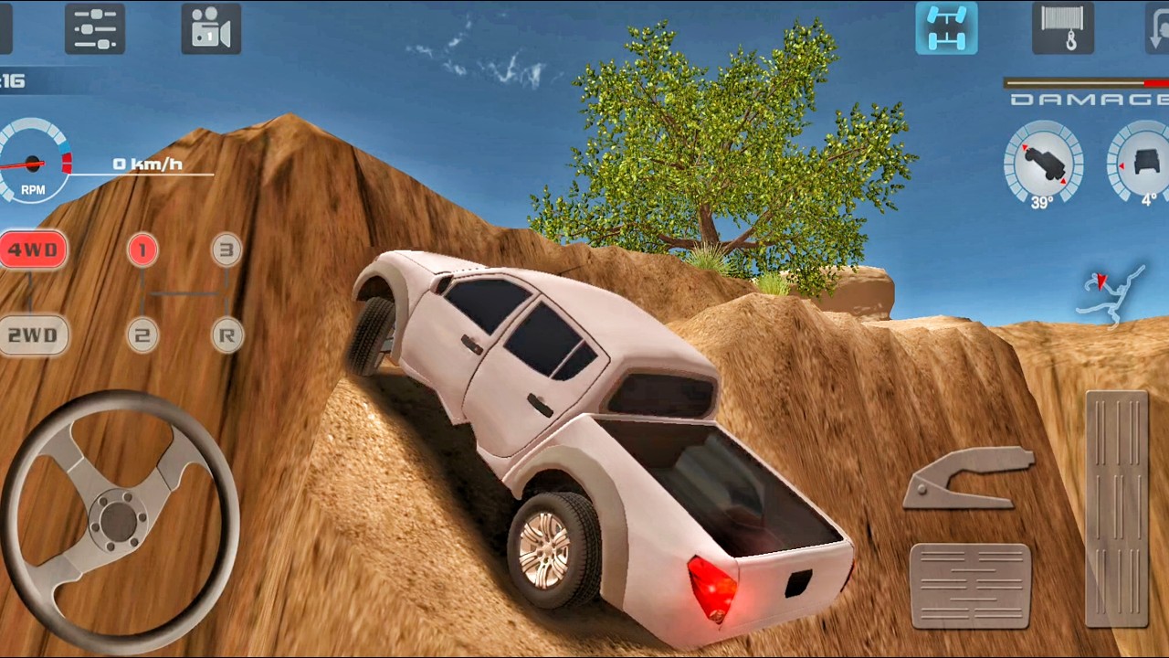 Offroad Drive Desert Gameplay - Mountain 4&times;4 Offroad Hummer SUV Driving - Android Gameplay