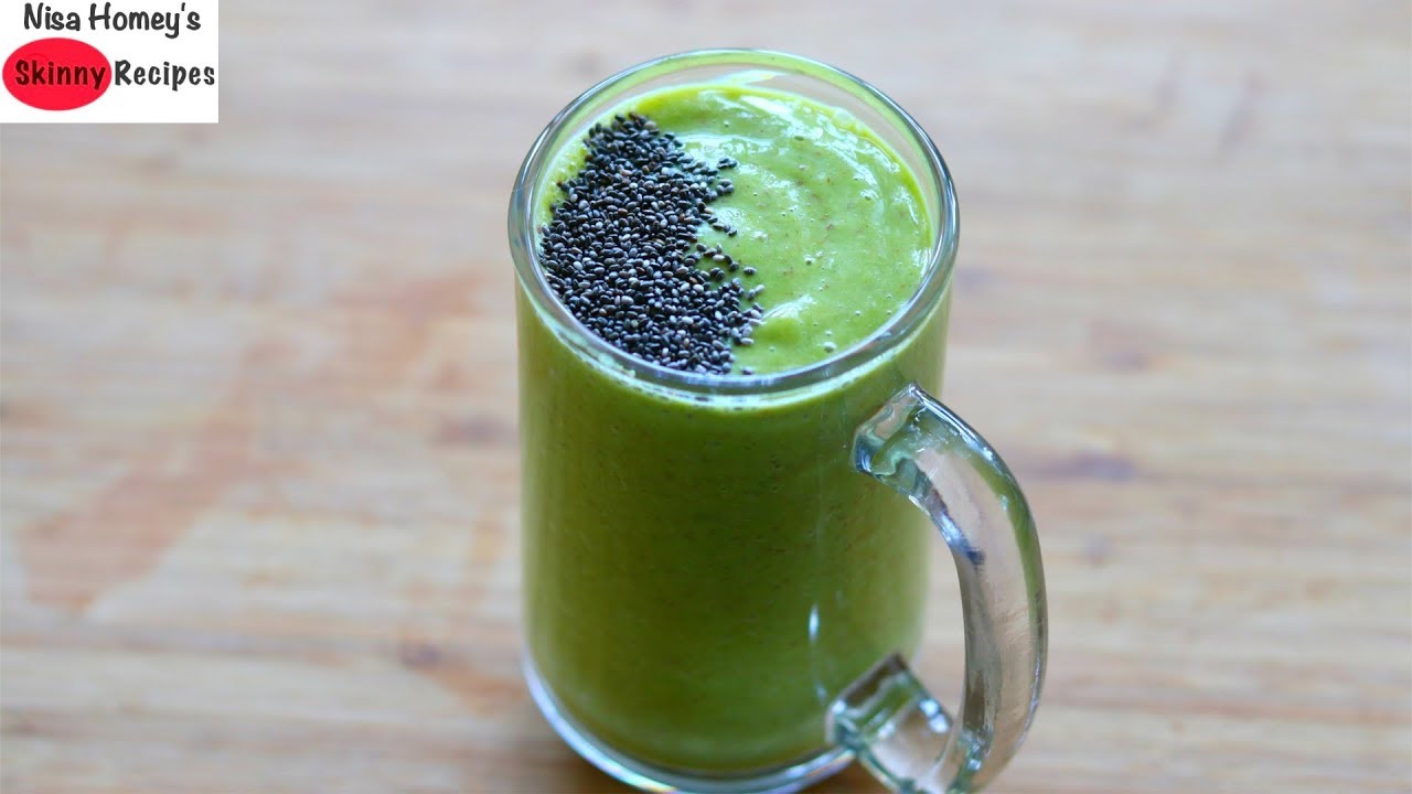 Moringa For Weight Loss / Hormonal Imbalance - Healthy Vegan Breakfast Smoothie | Skinny Recipes
