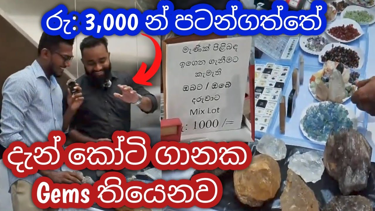 3000 න් පටන් අරන් කෝටිගනන් Gem Business කරන Mr. Rashad @ කොළඹ මැණික් පොළ | Colombo Gem Market