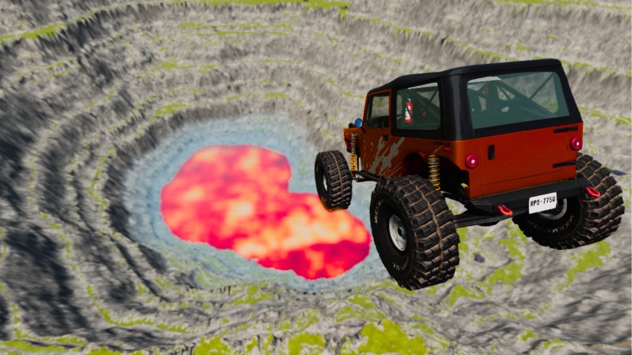 Realistic Leap Of Death Car Crash Jump #19 | BeamNG.Drive