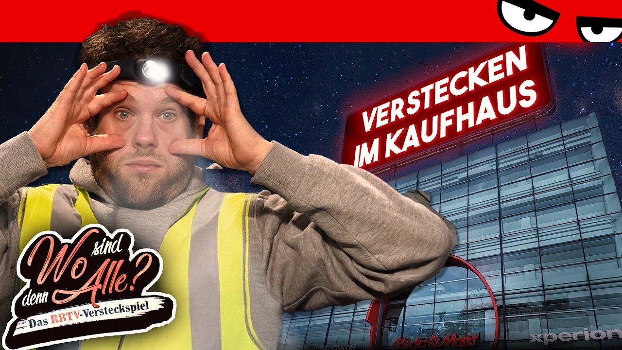 VERSTECKEN-Spielen auf 5 ETAGEN: Nachts alleine im Media Markt! | WO SIND DENN ALLE?