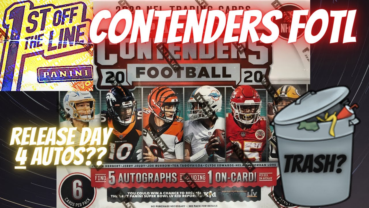 2020 Panini Contenders Football Hobby Box FOTL. Worth the $$$?