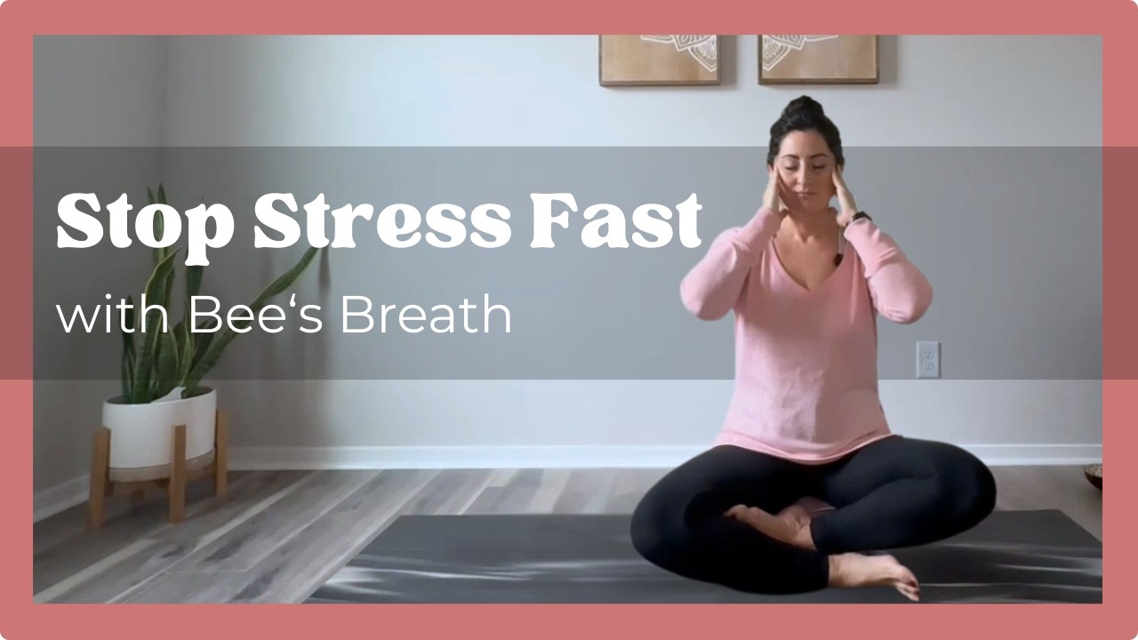 10 Min Breathing Exercise [Bee's Breath] to Calm Your Nervous System & Reduce Stress