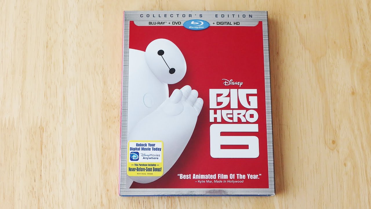 Disney Big Hero 6 Blu-ray | DVD | Digital Copy Unboxing & Review