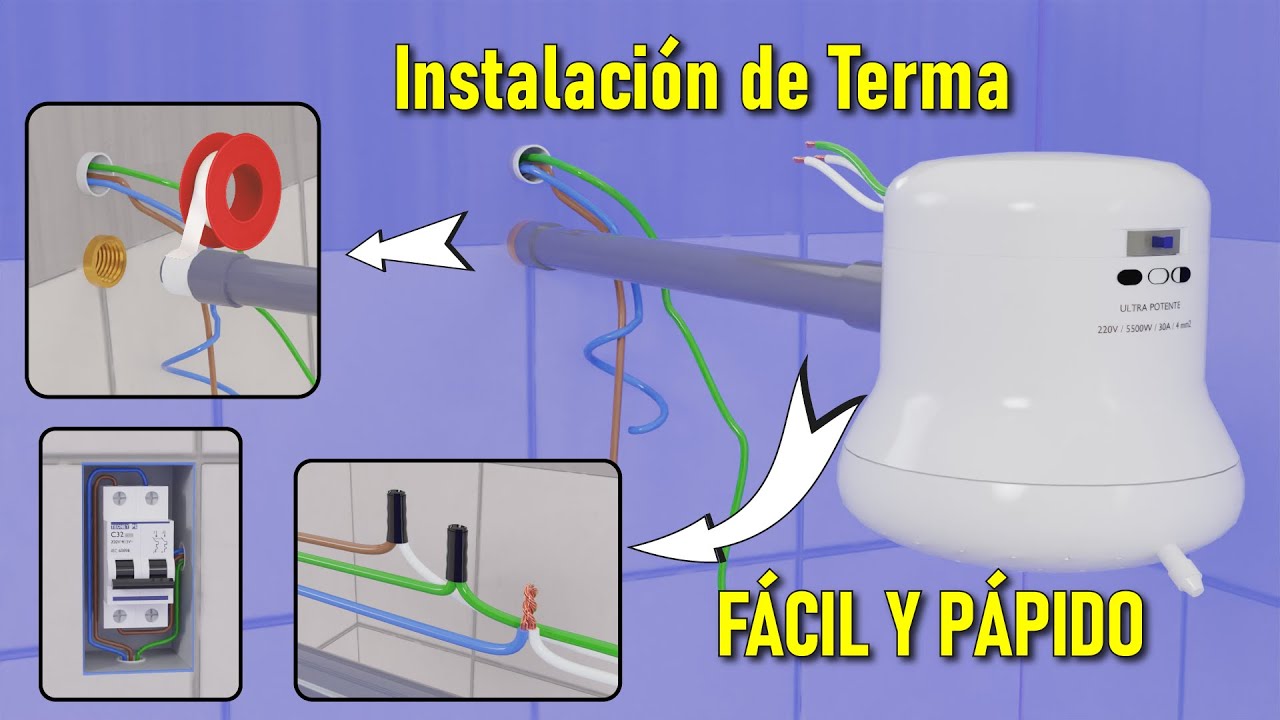 Como Instalar Ducha Electrica PASO A PASO | Regadera TERMA