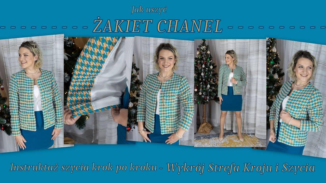 Jak uszyć żakiet Chanel Krok po kroku wykrój Strefa Kroju i Szycia
