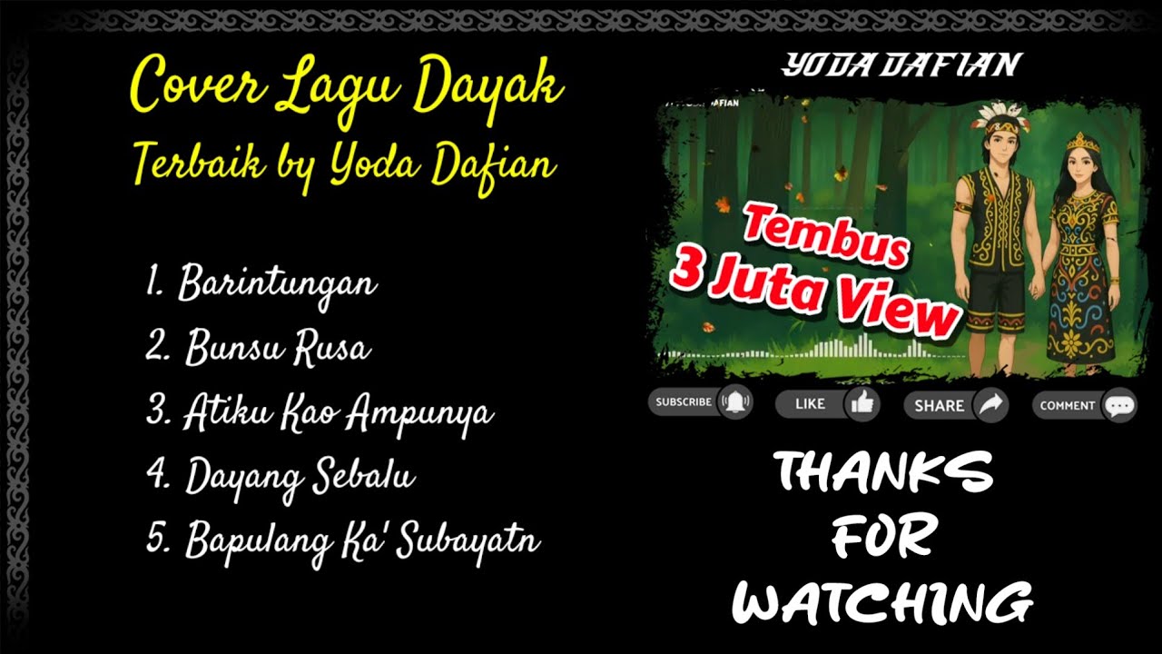 Kumpulan cover lagu dayak viral tiktok by yoda dafian | 25
