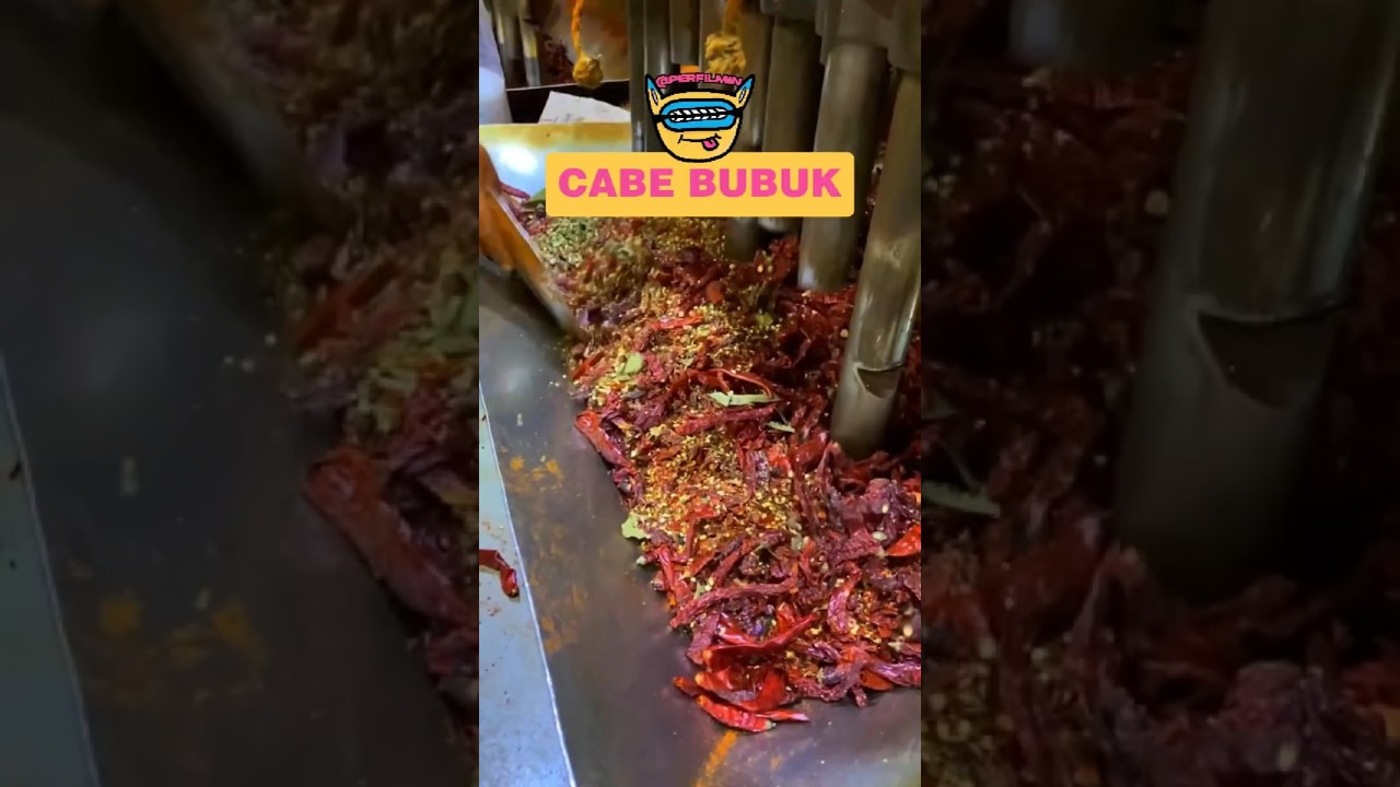 PABRIK BUBUK CABE TERNYATA BEGINI BIKINNYA #cabe #pedas #makananviral#makananpedas #perfilmin