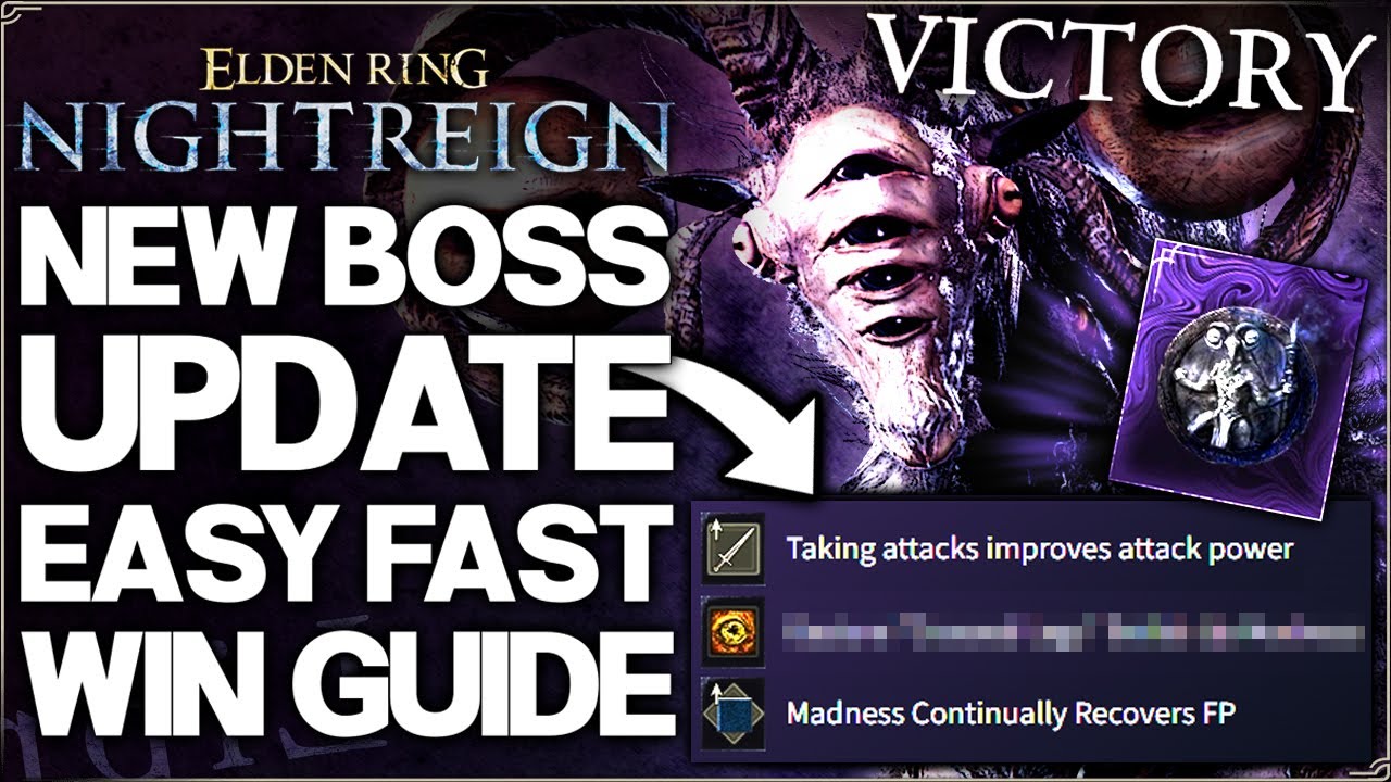 Elden Ring Nightreign - INSANE NEW BOSS UPDATE - Easy Everdark Libra Win Guide & New Relic Unlock!