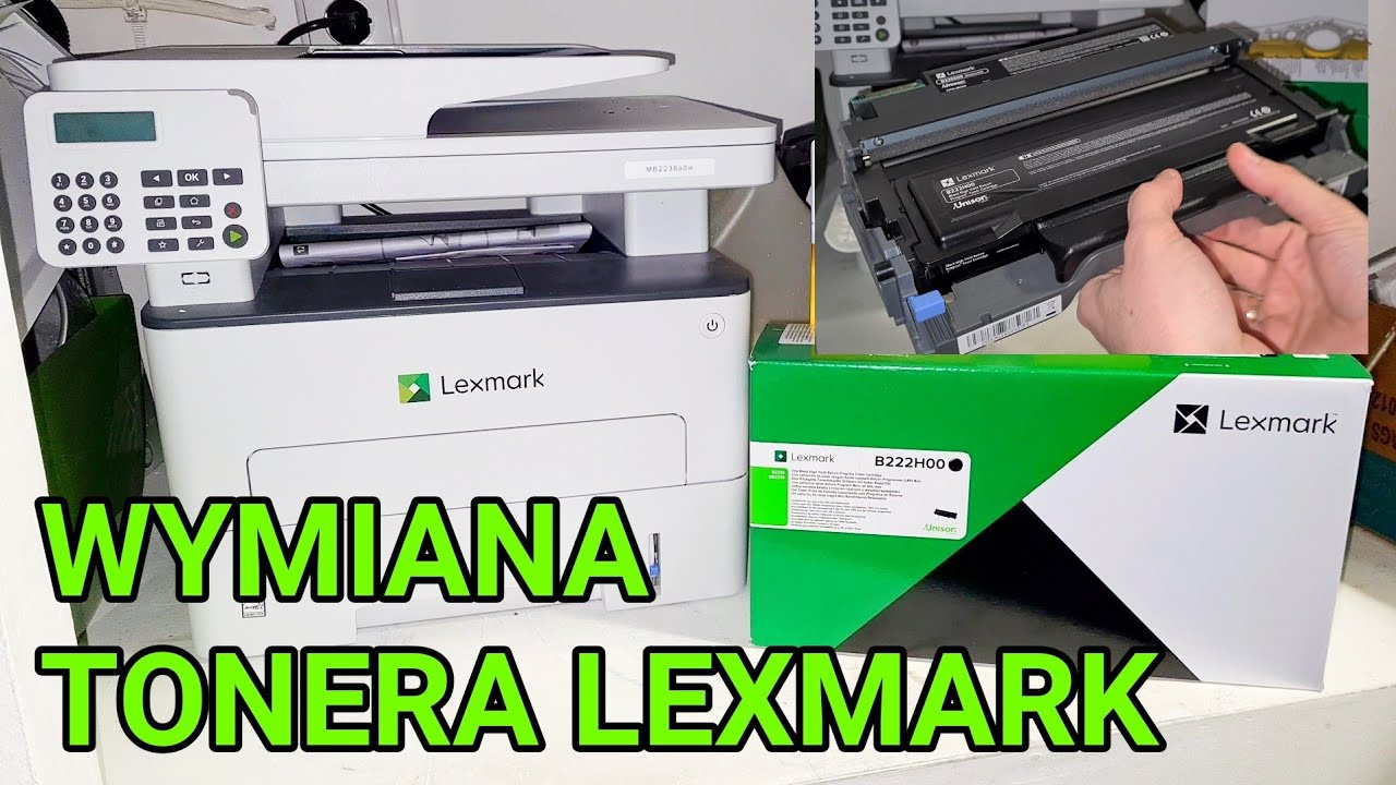 Jak wymienić toner w drukarce Lexmark MB2236adw  B222H00 na 3000 stron
