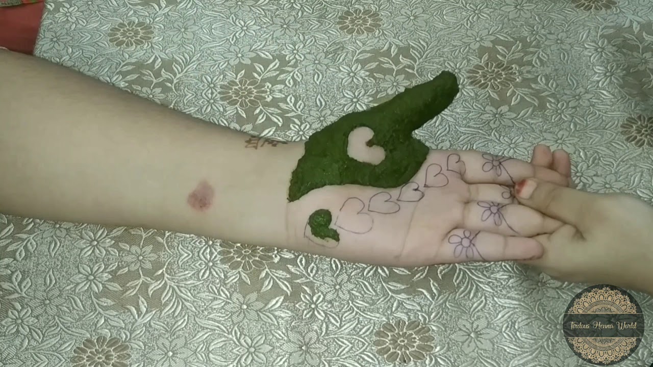 Mehndi Design with natural Mehandi Leaves Paste || Traditional Mehndi Design || Gorinta Design||2020