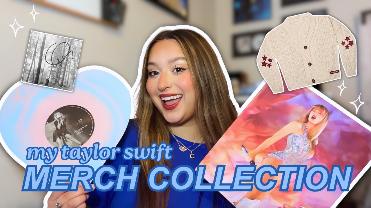 TAYLOR SWIFT MERCH COLLECTION | clothing, music, jewelry, + more!