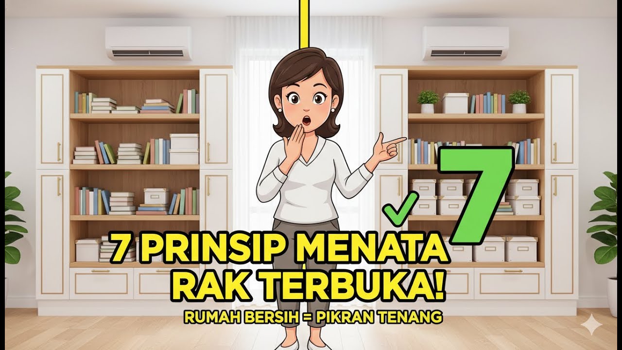 7 Prinsip Menata Barang di Rak dan Lemari Terbuka, Rapi dan Bersih.