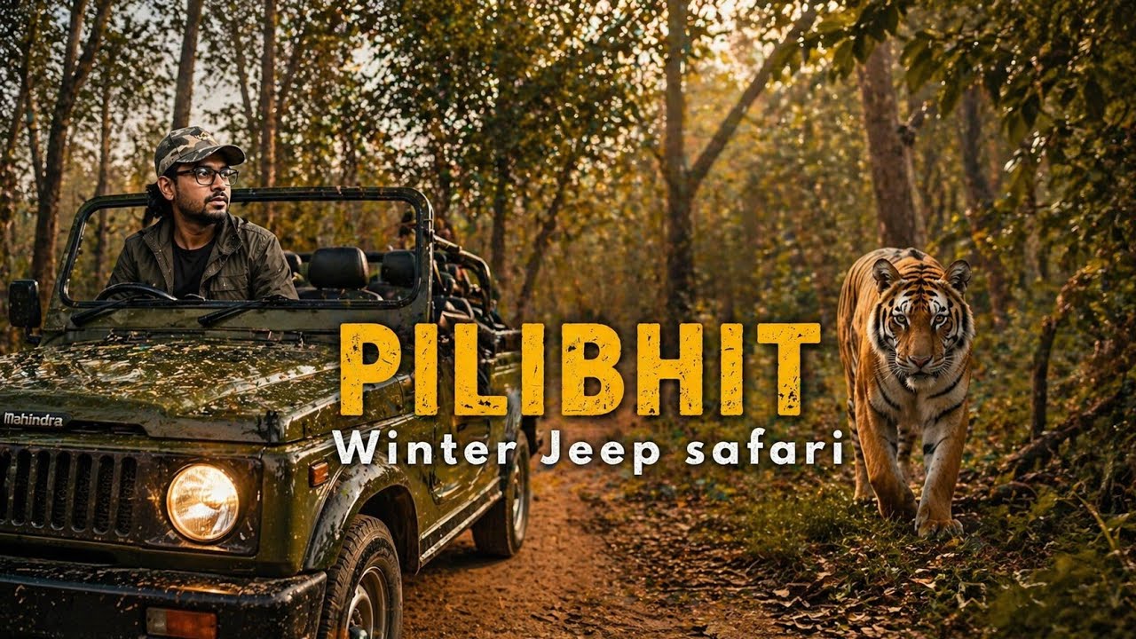 Best Tiger sighting on ROAD! in Pilibhit Tiger Reserve