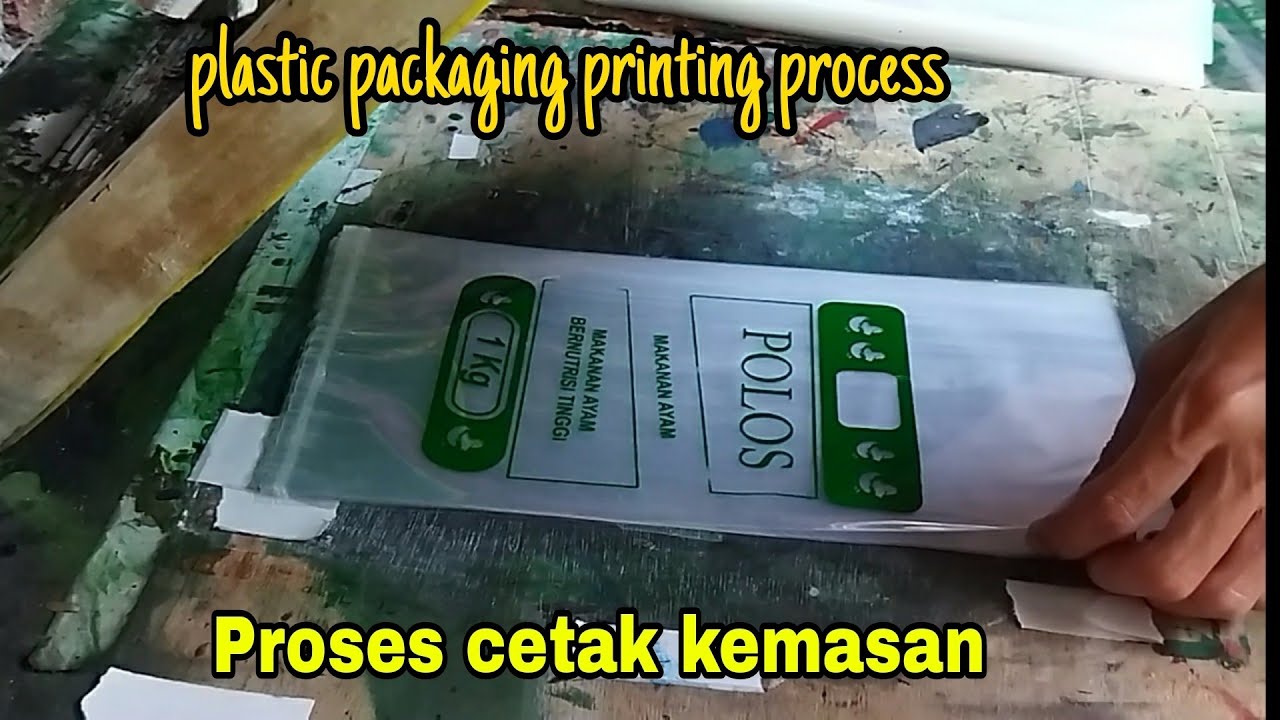 Plastic packaging printing process, proses cetak kemasan