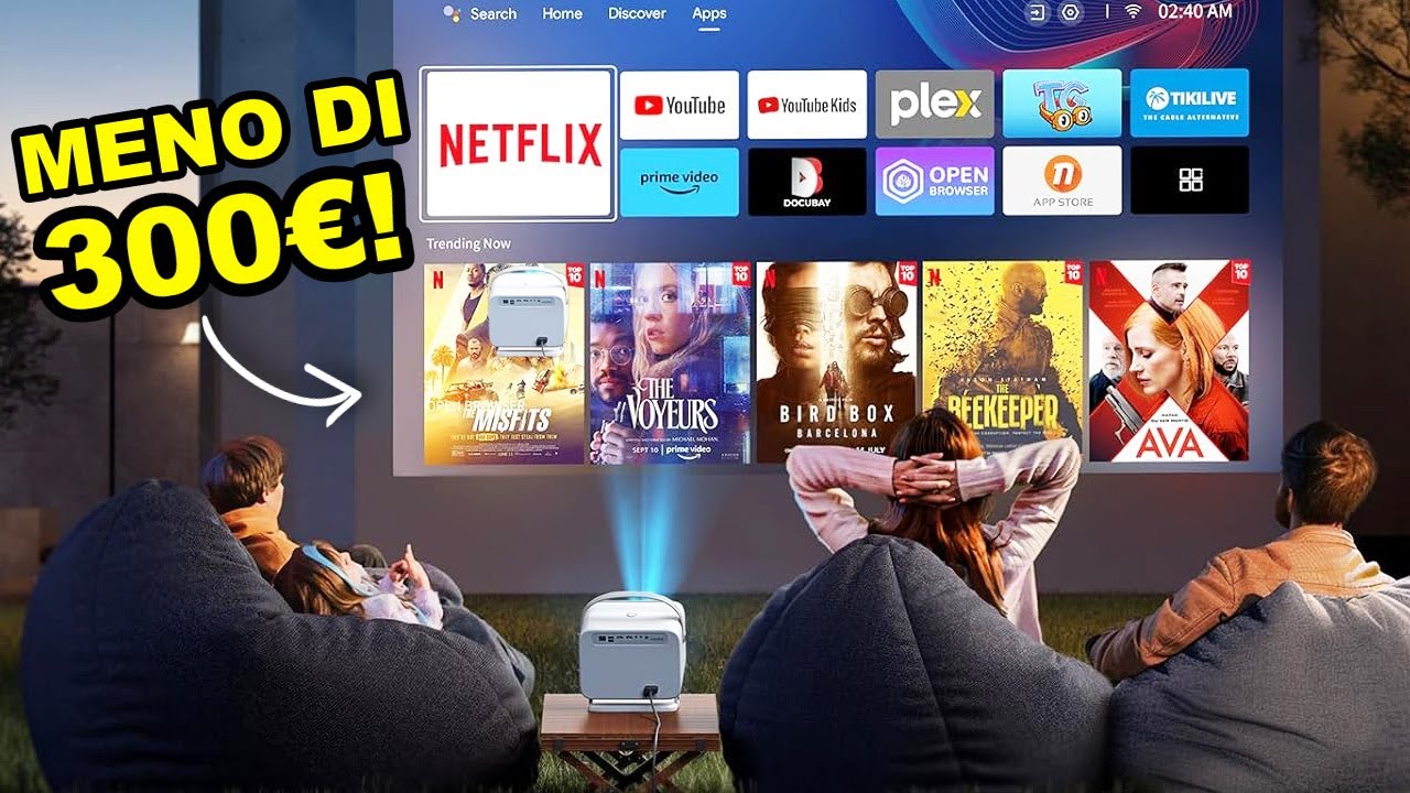 I 5 MIGLIORI PROIETTORI sotto i 300€ da AMAZON nel 2025 per Home Cinema a Basso Costo!