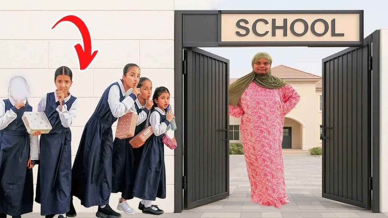 فيلم هروب من المدرسة !!! بس في النهاية الحارس كشفهم ! سوالف بناتي