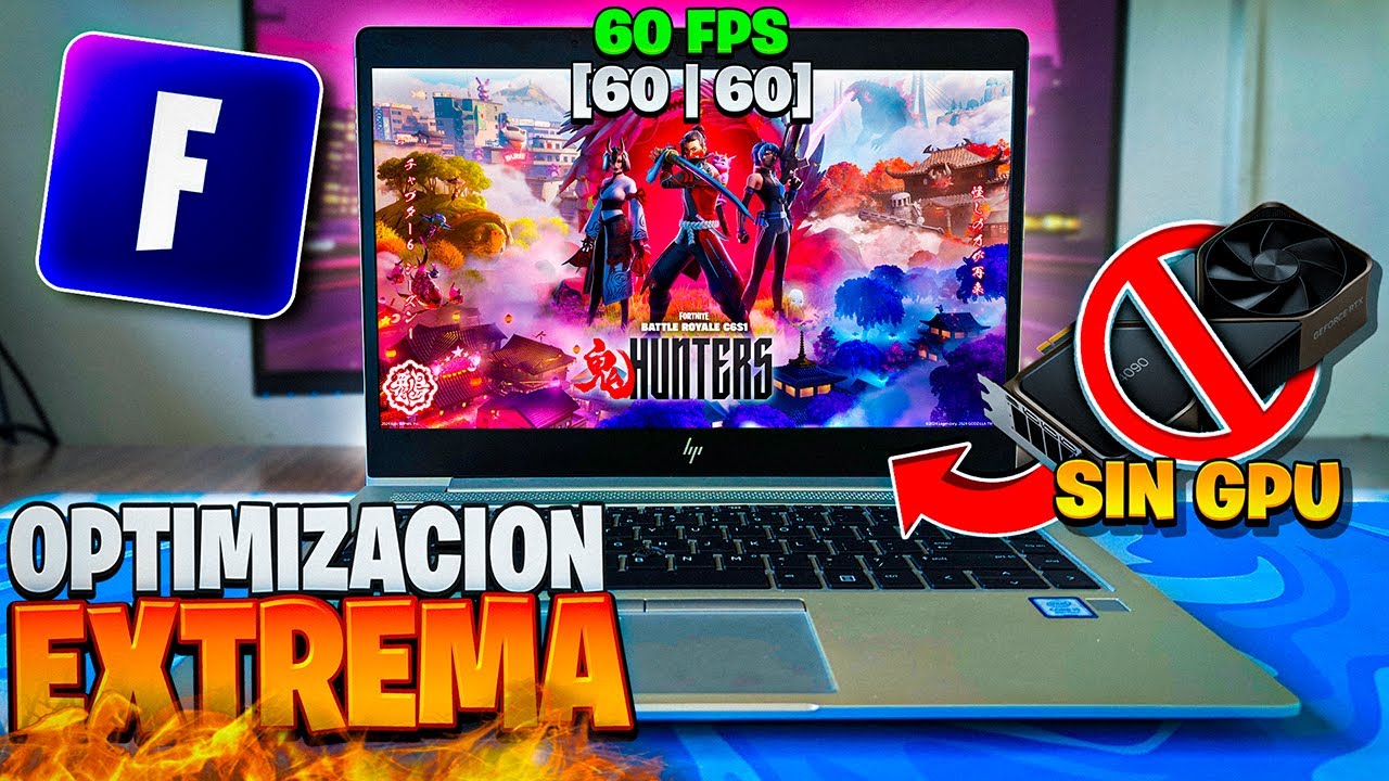 OPTIMIZANDO AL MÁXIMO Una Laptop De OFICINA Para Jugar Fortnite 🔥