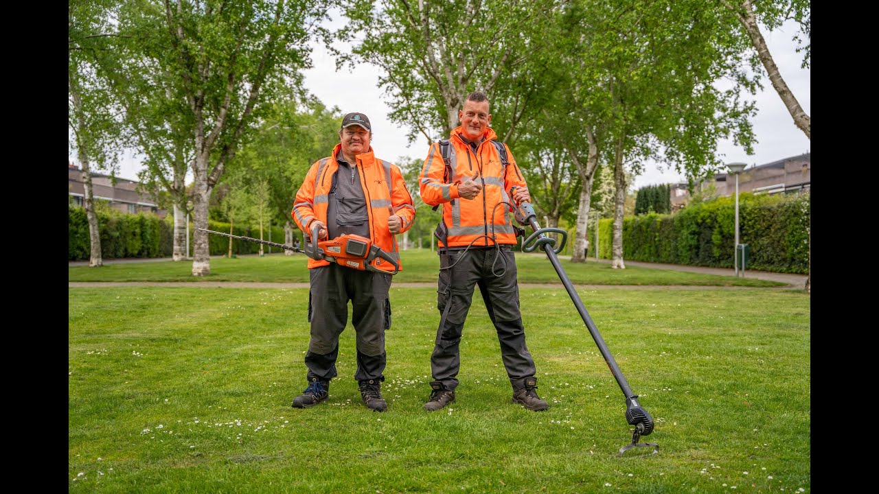 Medewerkers groenvoorziening - Adriaan Peeters en Theo van Elshout