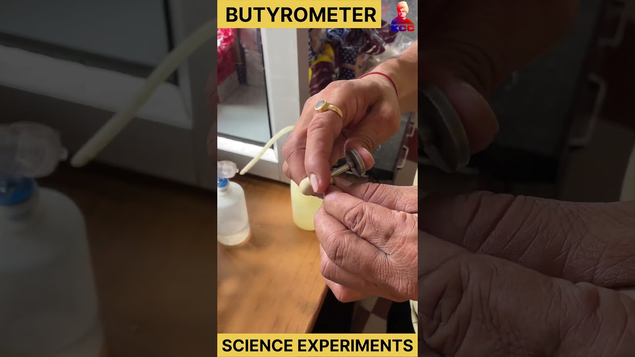 butyrometer | checkness of milk fat #experiment #science #shorts #physics