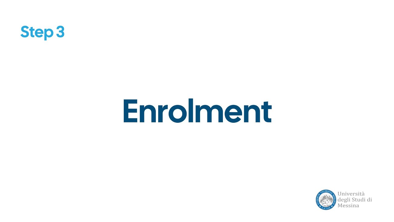 Tutorial | Enrolment on Esse3 Student Portal | Master's Degree Programs | University of Messina