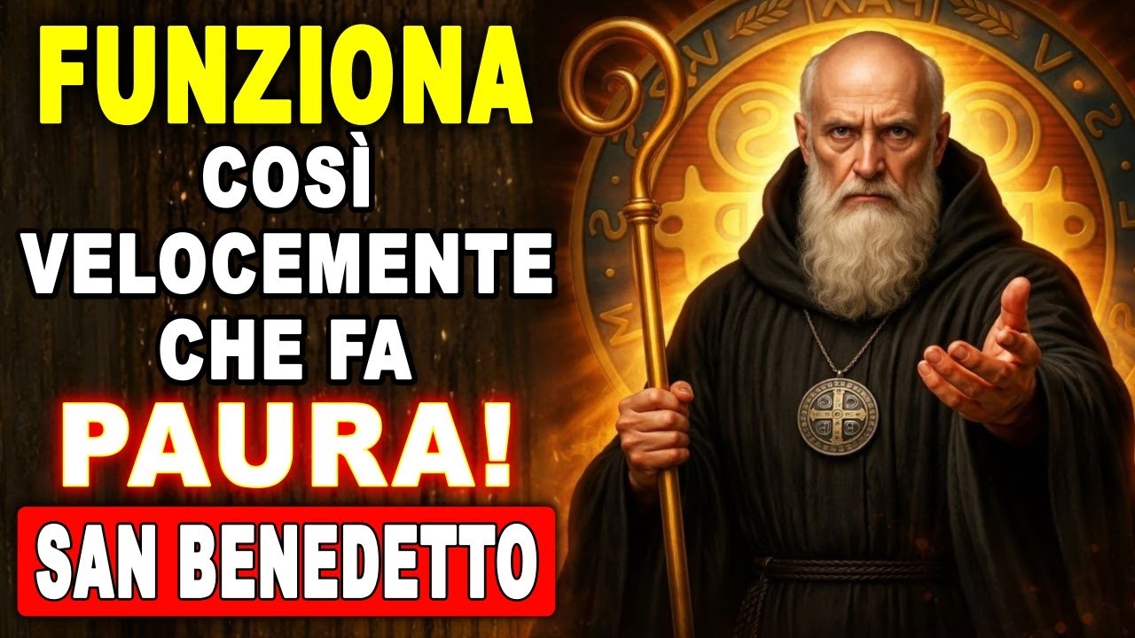 🛑 SAN BENEDETTO AGISCE ORA: LIBERATI DALLA PROCRASTINAZIONE E ALLONTANA LO SCORAGGIAMENTO