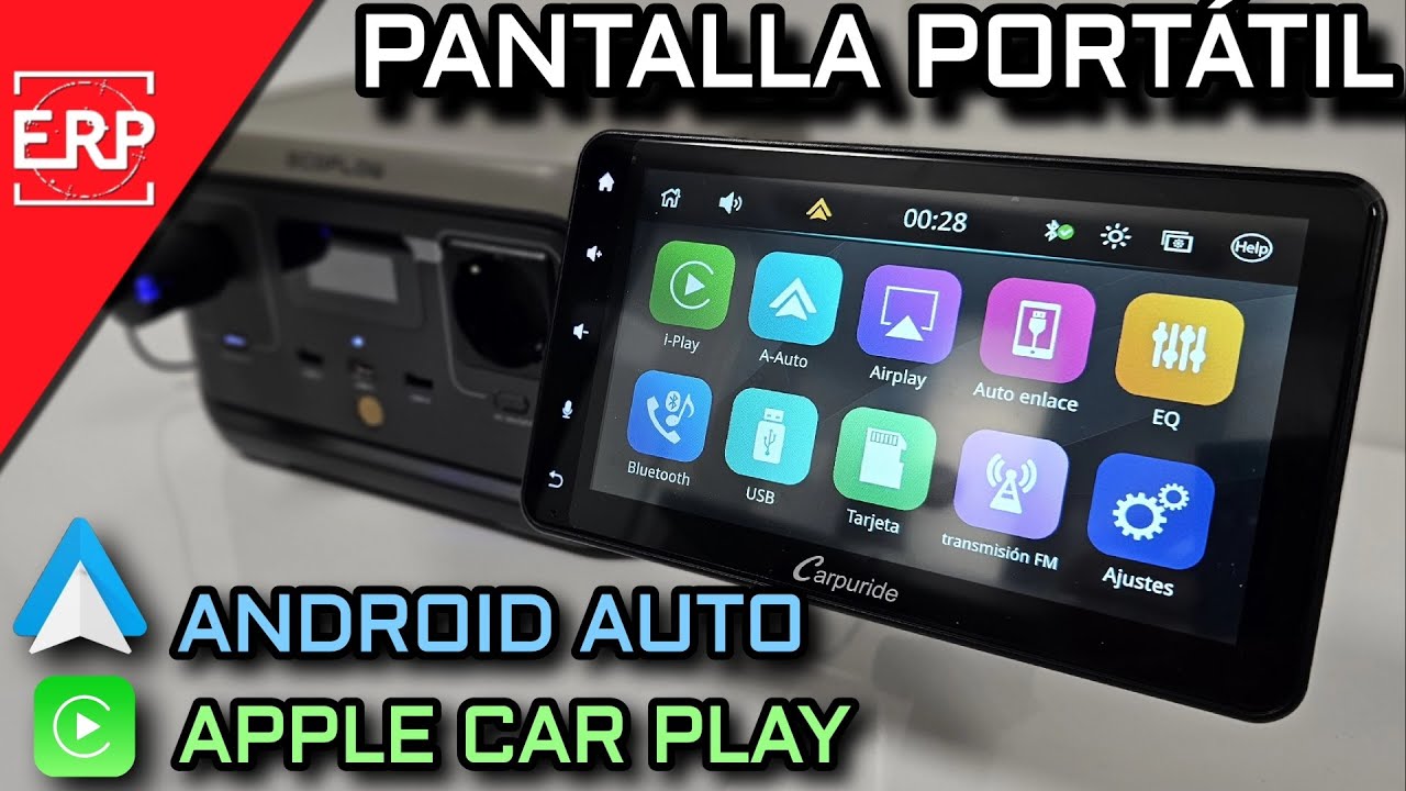 Pantalla MULTIMEDIA CARPURIDE / ANDROID Auto y Apple CAR PLAY inalámbrico en CUALQUIER coche