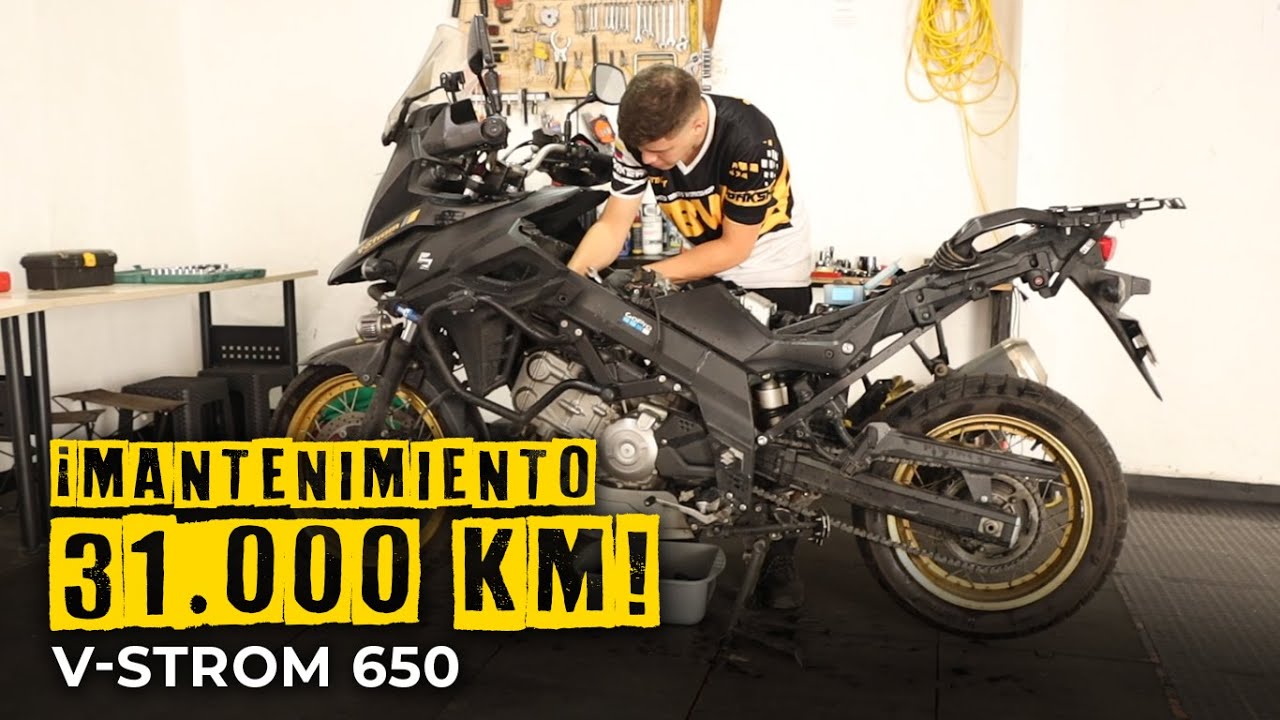 🔥Mantenimiento de mi MOTO V-strom 650 I 31.000 KILÓMETROS🔥