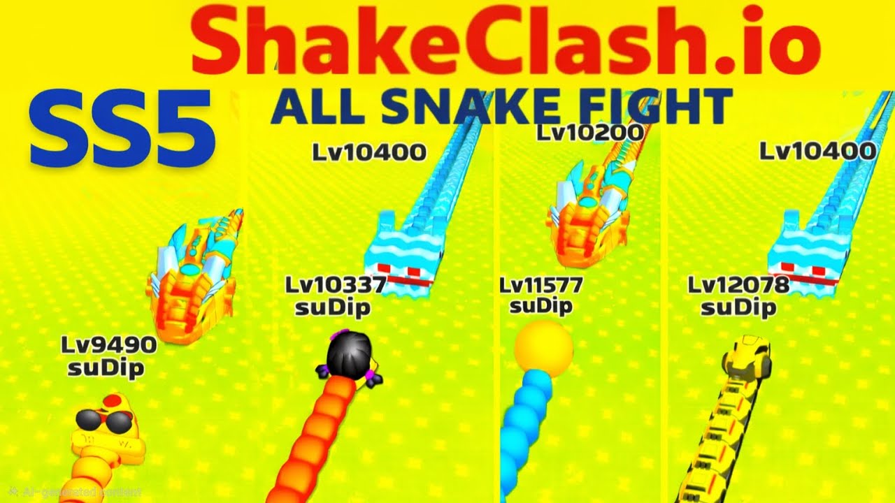 Snake Clash Gameplay 🔥 All Boss Snakes Battle | Pro Ultimate Challenge #SS5