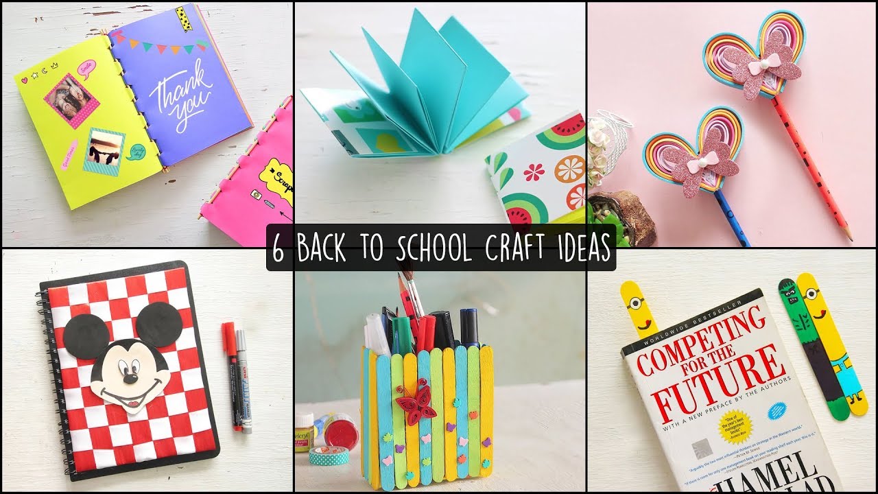 6 Easy Back to School Craft Ideas